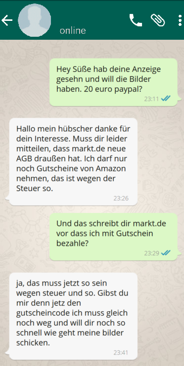 Abzocke Amazongutschein