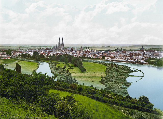 Regensburg - Photoglob AG, Library of Congress Regensburg - Historische Landschaft der Stadt