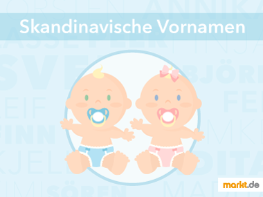 Viele der skandinavischen Namen kommen aus der Mythologie. Grafik Skandinavische Vornamen fürs Baby