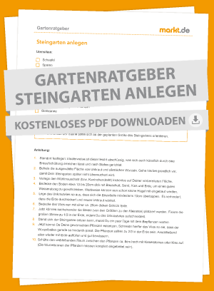 Steingarten anlegen PDF Checkliste