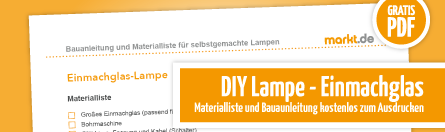 Grafik Anleitung DIY Einmachglaslampe