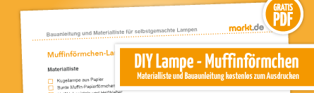 Grafik Anleitung DIY Muffinformlampe