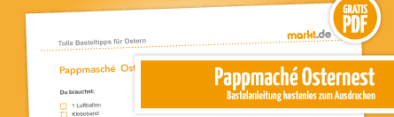 Grafik Pappmaché-Osternest Download PDF