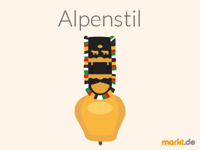 Der Alpenstil hat einen natürlichen Charme Grafik Alpenstil