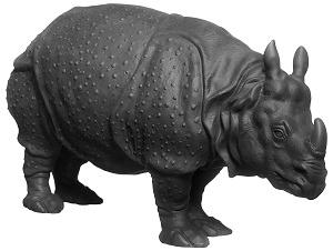 Bild Nymphenburg Porzellan Rhinozeros