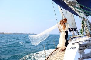 Bild Hochzeit auf einem Boot