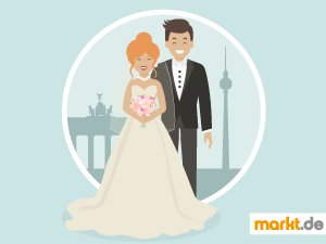 Hier gibt es romantische Locations zum Heiraten in ganz Deutschland. Grafik Romantische Locations