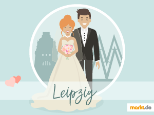 In Leipzig kann Deine Hochzeit auf einem Rittergut stattfinden. Grafik Romantische Locations in Leipzig