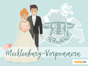 Hier im Ratgeber findest tolle Hochzeitslocations in Mecklenburg-Vorpommern. Grafik Romantische Orte in Mecklenburg-Vorpommern