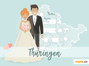 Finde heraus, welche tollen Hochzeitslocations es in Thüringen zu finden gibt. Grafik Romantische Locations in Thüringen