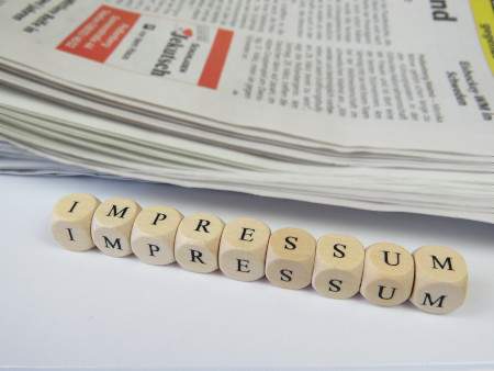 Im Impressum müssen einige Pflichtangaben hinterlegt sein. Impressum