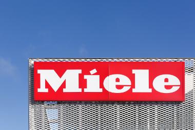 Miele produzierte anfangs Milchzentrifugen. Bild Miele Logo