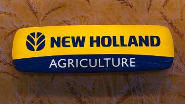 Seit 1991 gehört das Unternehmen zu Fiat. Bild New Holland Logo