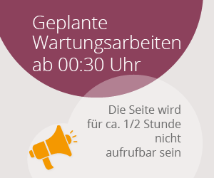 Geplante Wartungsarbeiten ab 00:30 Uhr