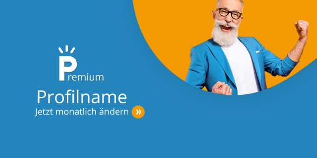 Premium Profilname - Jetzt monatlich ändern