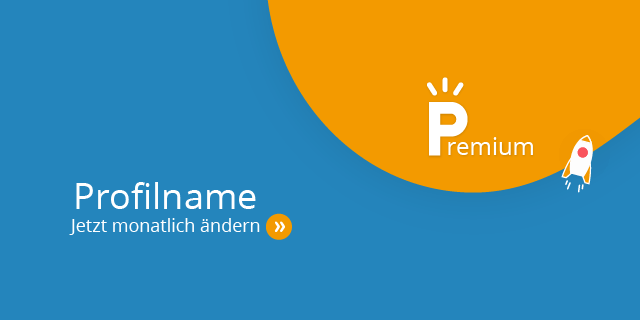 Profilname - Jetzt monatlich ändern