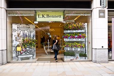 Boutiquen des britischen Labels L.K. Bennett gibt es weltweit ca. 150 Mal. Bild Geschäft der Marke LK Bennett