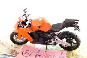 Bild Motorrad und Führerschein