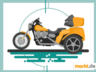 Bild oranges Motorrad