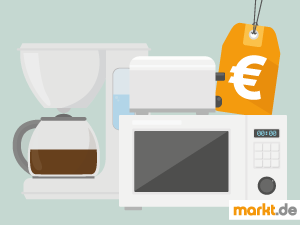 Kosten für Kleingeräte Bild Kaffeemaschine, Mikrowelle und Toaster