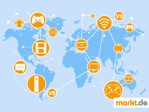Online Games sind abwechslungsreich und machen die Interaktion mit vielen anderen Spielern möglich. Grafik Online Games Client- und Browserbasiert