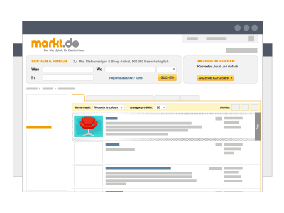 Mit dieser Zusatzoption sticht Ihre Anzeige sofort ins Auge. Grafik Top Anzeige / Top Artikel Zusatzoption