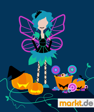 Wie ist Halloween entstanden? Grafik Halloween-Fee