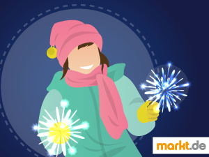 Wie kann ich Silvester für alle Familienmitglieder attraktiv gestalten? Grafik Silvester mit Kindern