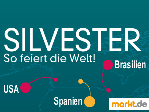 Verschiedene Silvesterbräuche weltweit Grafik Silvesterbrauch
