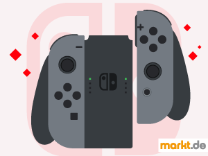 Mit der Nintendo Switch kann man seine Spiele auf der Konsole und tragbaren Geräten spielen. Grafik Nintendo Switch