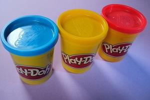 Bunte Play-Doh-Knete.