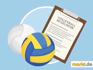 Volleyball ist auch am Strand, als Beachvolleyball sehr beliebt. Grafik Volleyball Regeln
