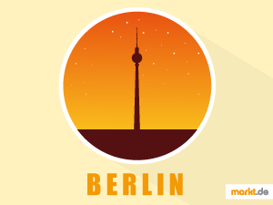 Berlin lockt seine Besucher zu jeder Jahreszeit mit seinem einzigartigen Flair Grafik Fernsehturm Berlin