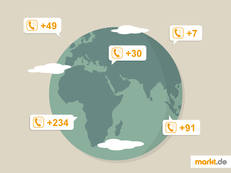 Internationale Vorwahlnummern Eine Liste Markt De