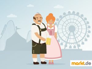 Wie gut weißt Du über das größte Volksfest Bescheid? Grafik Oktoberfest-Quiz