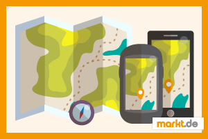 Wandernavigation - GPS oder Wanderkarte Bild Wanderkarten
