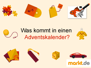Mit was fülle ich den Adventskalender? Grafik Adventskalender